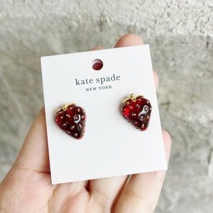 Kate Spade tutti fruity strawberry studs